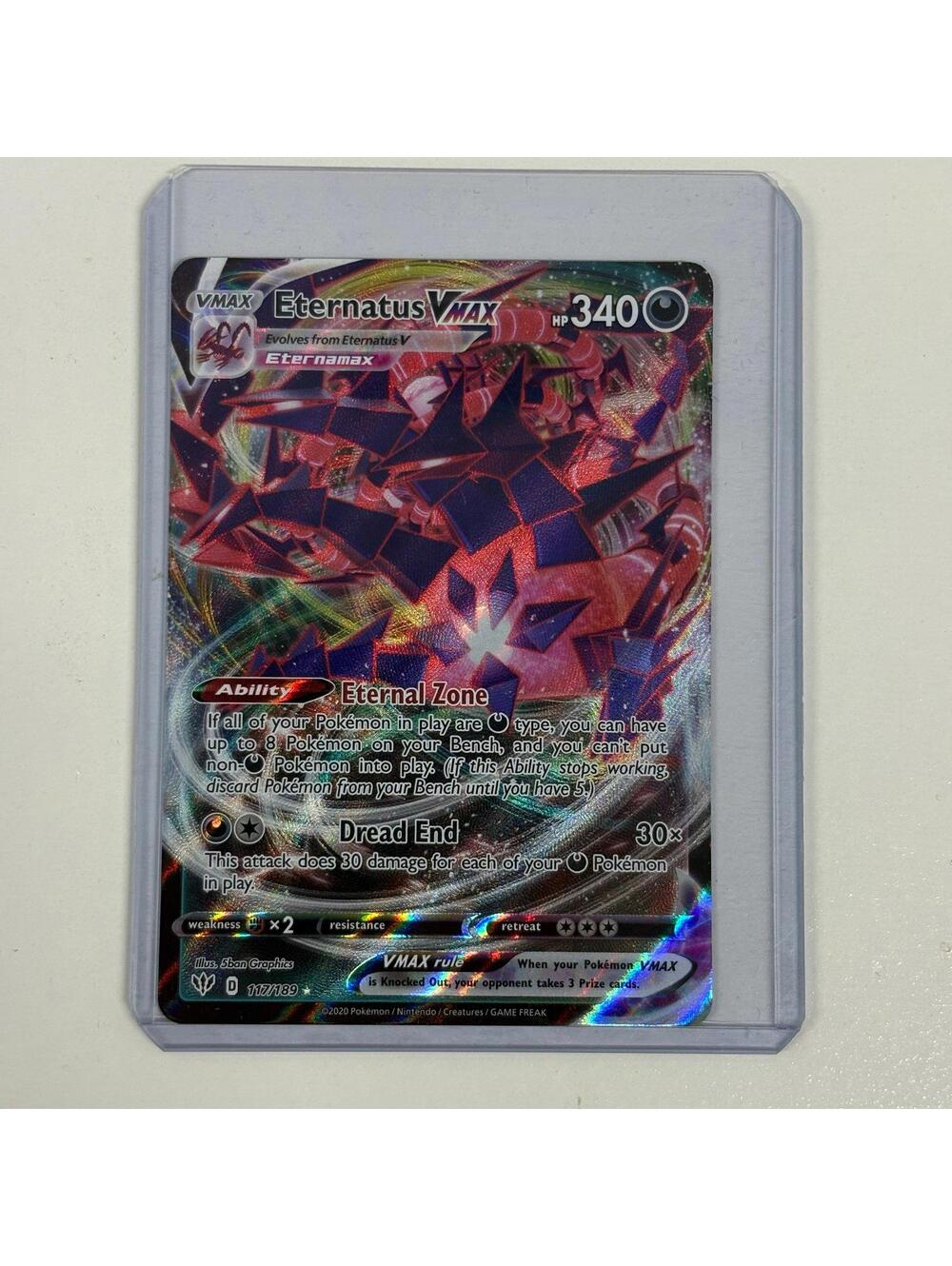 Pokemon Eternatus VMAX 117/189 Ultra Rare Full Art